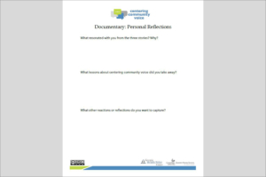 Documentary: Personal Reflections